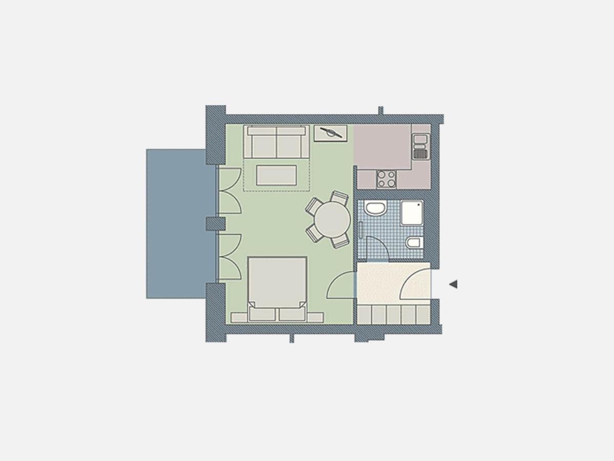 Kaiservillen Heringsdorf - 1-Raum-Ferienwohnung Mit Terrasse D103 Dış mekan fotoğraf